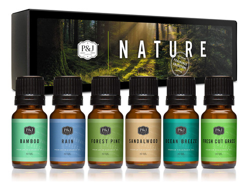 Nature Set Of 6 Premium Grade Fragrance Oils - Forest Pine