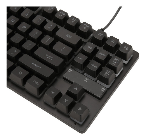 Teclado Para Juegos Con Cable, 87 Teclas, Ergonómico, Retroi