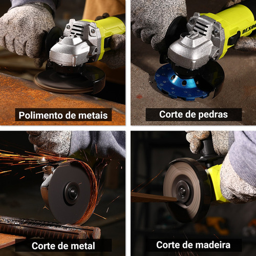 Esmerilhadeira Lixadeira Angular Profissional 750w Desoon