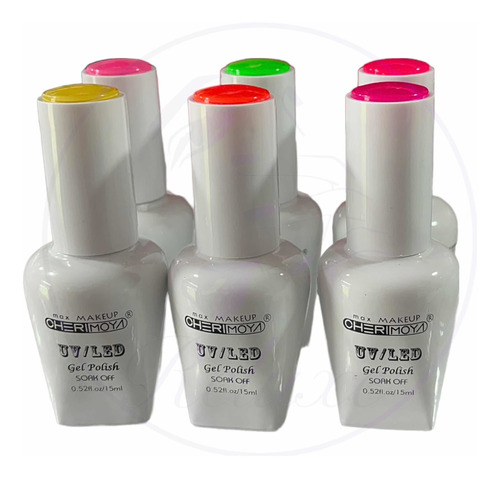 Esmaltes Cherimoya Flúor 15 Ml Six Pack