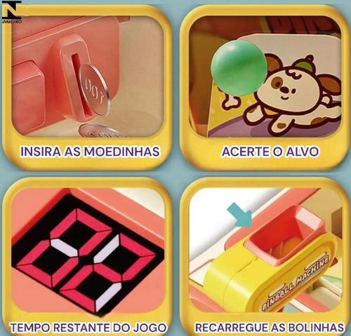 Mini Maquina De Pinball Portatil Fliperama Infantil