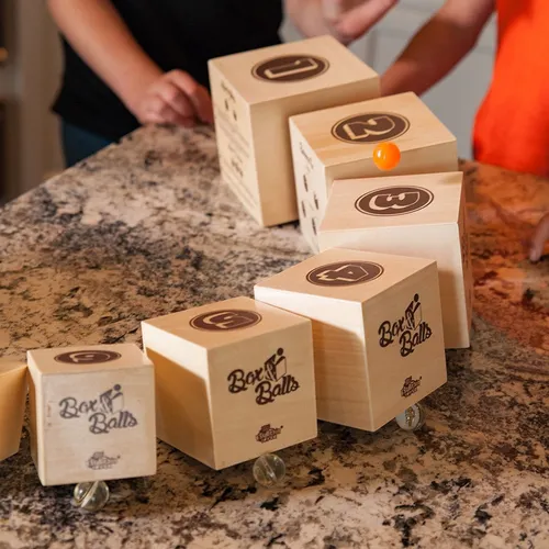 Box N Balls Juego De Creatividad, Coordinacion Fatbrain Toys