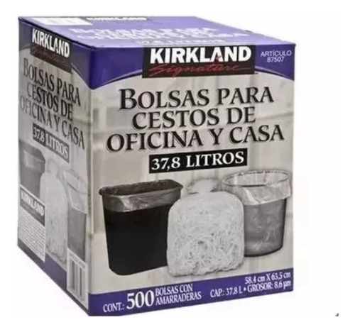 Bolsas Transparentes Para Bote De Basura 500 Pzs