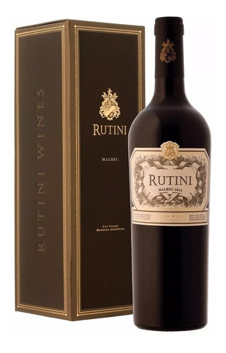 Estuche Vino Malbec Rutini 750 Ml