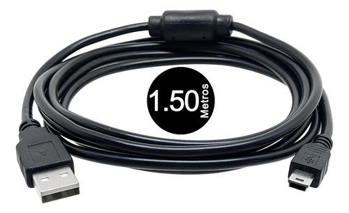 Cabo Mini Usb V3 Para Câmera Com Filtro 1,50 Metros