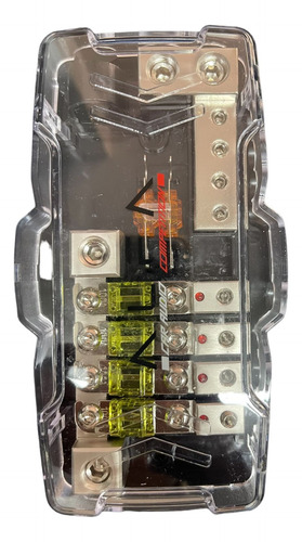 Distribuidor De Corriente Y Tierra Con Porta Fusibles 4 Vias