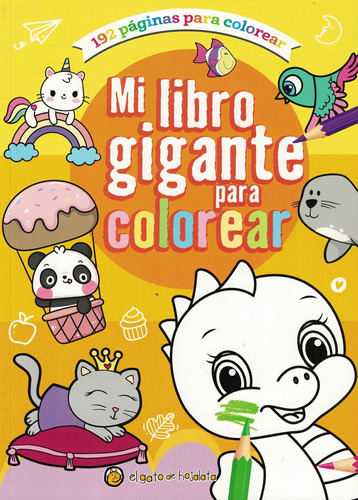 Mi Libro Gigante Para Colorear: Naranja