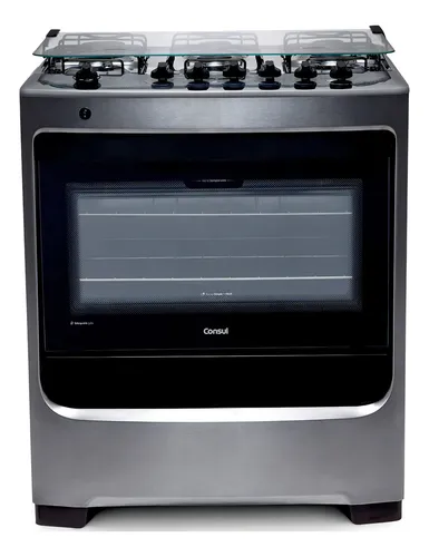 Fogão Consul 6 bocas inox botões removíveis CFS6NAR