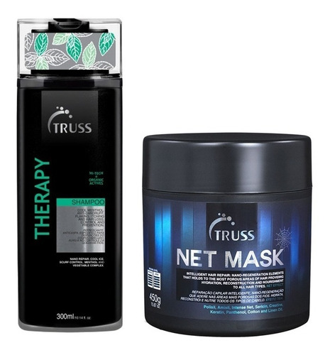 Kit Truss Therapy Shampoo300ml E Máscara Net Mask550gr