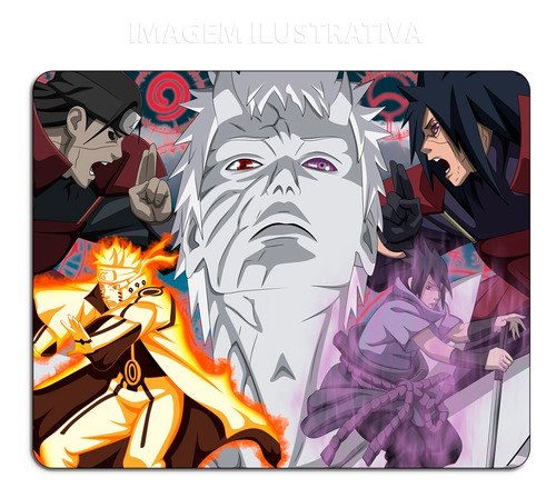 Imagem 1 de 3 de Mouse Pad Personalizado - Naruto Guerra Ninja