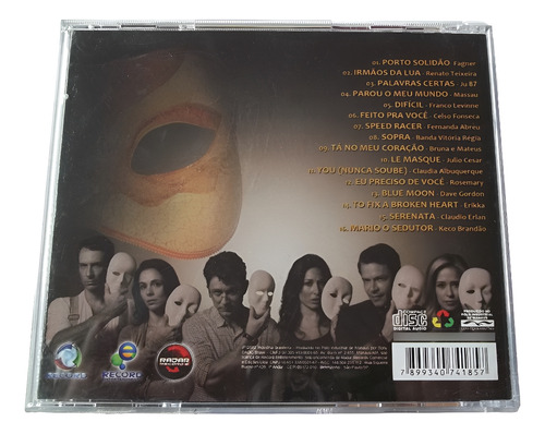 Trilha Sonora - Máscaras - Novela Da Record - Ótimo Estado! (Usado)