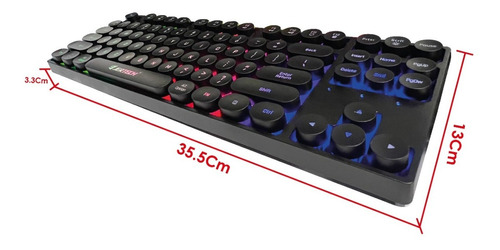 Teclado Jertech Dk-600a Color del teclado Negro