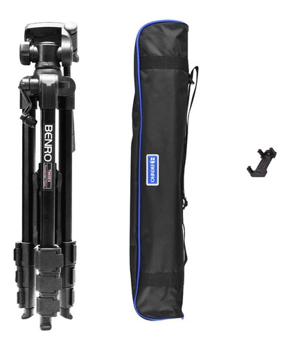 Imagen 8 de 10 de Tripode P/ Camaras Y Celulares Benro T660ex 145cm+ Adap Celu