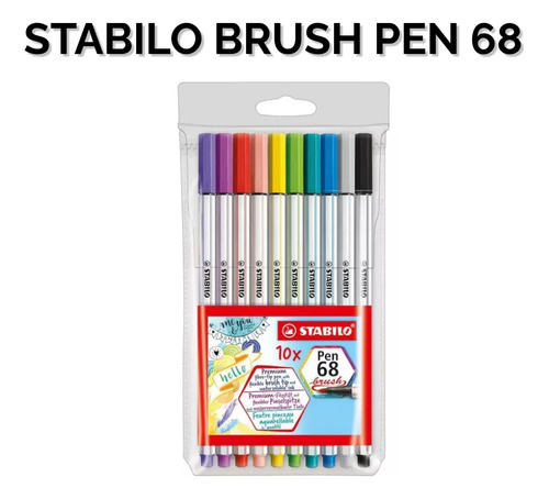 Marcadores Stabilo Brush Pen 68