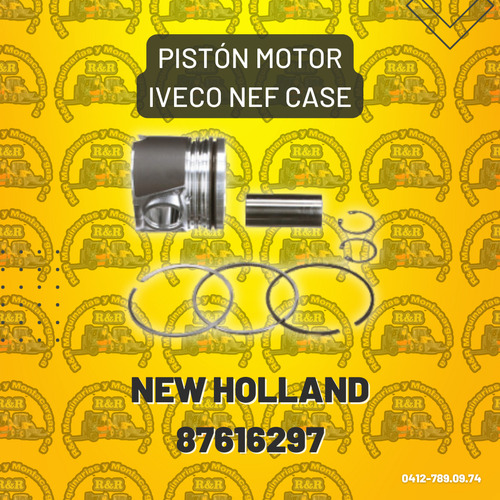 Pistón Motor Iveco Nef Case, New Holland 87616297