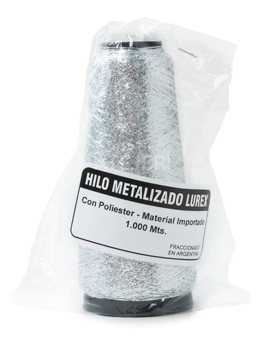 Imagen 5 de 6 de Cono Hilo Metalizado Lurex Marca Super X 1000 Metros