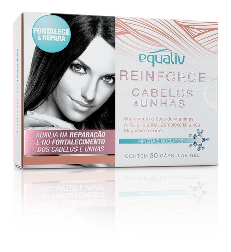 Equaliv Reinforce Cabelos E Unhas C/30 Cápsulas