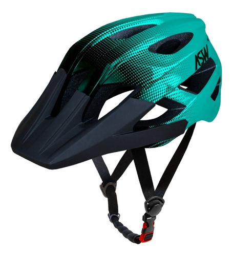 Capacete Bike Ciclismo Asw Accel Dots Masculino C/ Regulagem Cor Verde/preto Tamanho G/gg