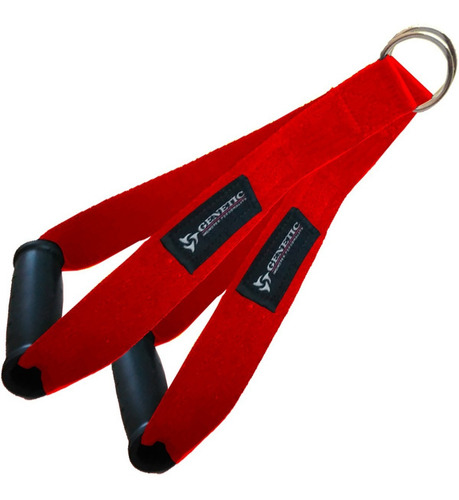 2 Agarres Poleas Jalones Tiras Multifunción Gimnasio Genetic Color Negro