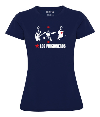 Polera Estampada Mujer Los Prisioneros / Rock Latino