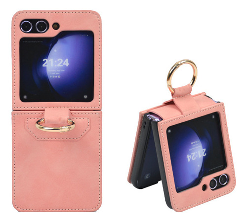 Adecuado Para Samsung Zflip5 Skin Finger Ring Phone Case