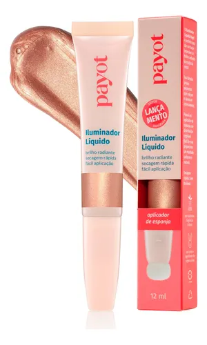 comprar Iluminador Liquido 12ml - Payot - Aplicador Em Esponja Tom da maquiagem Gold