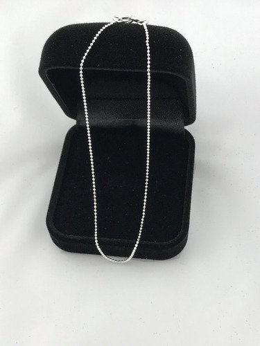 Tornozeleira Bolinhas 24 Cm Prata 925 C/ Caixa Veludo