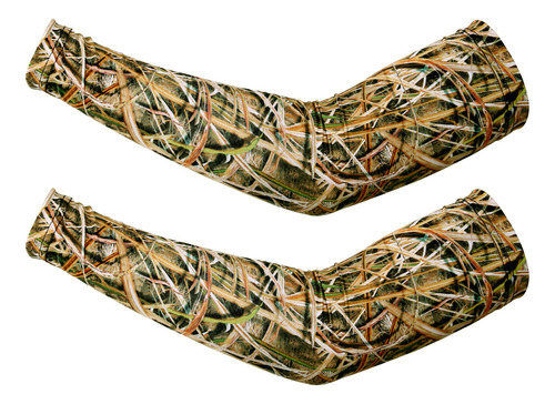 1 Par De Mangas De Brazo Estampado De Camuflaje Deporte...