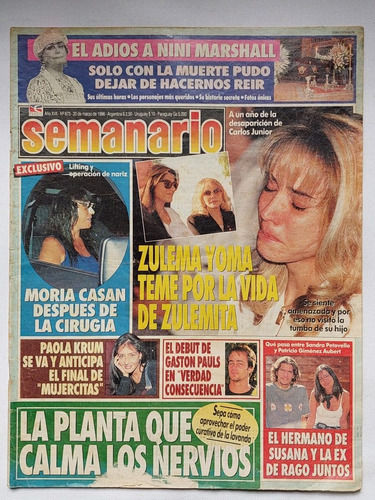Semanario / Nº 873 / 1996 / El Adiós A Niní Marshall
