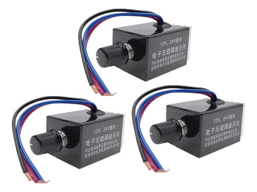 Controlador De Velocidad Del Motor  12 V  24 V  10 A  Electr