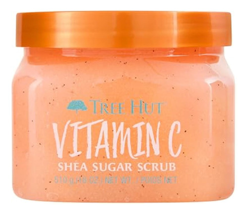 Exfoliante De Azúcar Y Karité Con Vitamina C Tree Hut, 18 On
