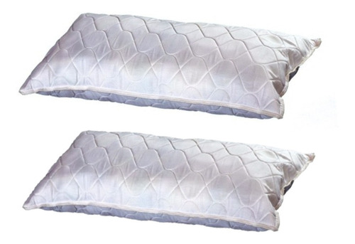 2 Almohadas 70x40 Matelaseada Polipluma 