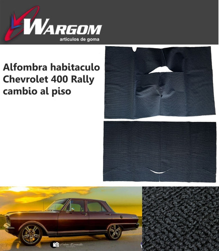 Alfombra Habitáculo Boucle Chevrolet 400 Rally Cambio/piso