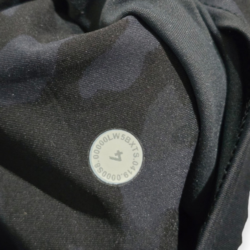 Legging Lululemon Talla 4 Gris Con Azul Camuflaje (Usado)