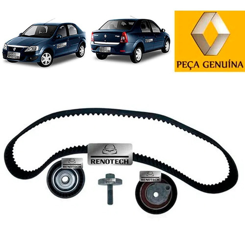 Kit Correia Dentada Logan 1.6 16v K4m 2010 A 2014 7701477014