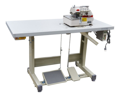 Imagen 3 de 5 de Máquina Overlock Industrial Futura Ft757f 110v, Con Mesa