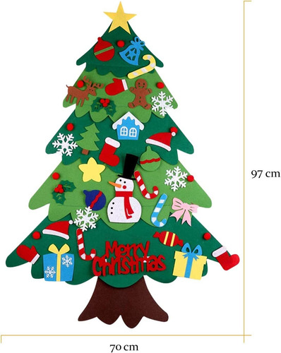 Árvore De Natal De Feltro 50 Levou Luzes Infantis | Parcelamento sem juros Árvore De Natal De Feltro 50 Levou Luzes Infantis | Parcelamento sem juros