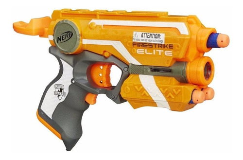Pistola Nerf Elite Firestrike Naranja Hasbro Original 