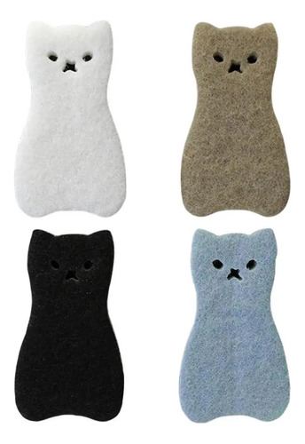 Esponja Gatitos Por 4 Unidades - Esponja Cocina