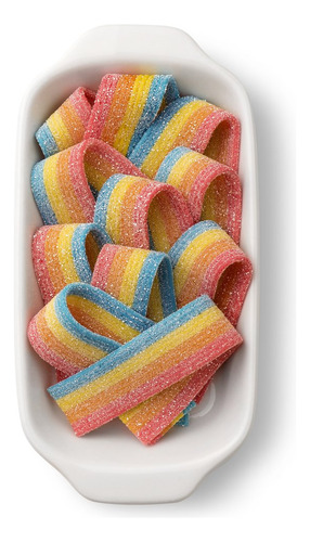 Gomitas Arco Iris Cintas Frutilla Acida 1350 Grs!