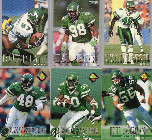 1993 Fleer Y 1994 Pro Line Live Jets ( 6 ) Lote