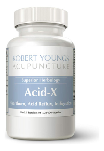 Acid-x  La Mejor Capsula Herbaria Para Acidez Estomacal, Re