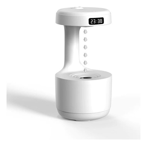 Umidificador Led Com Relógio: Gotas De Água Unica