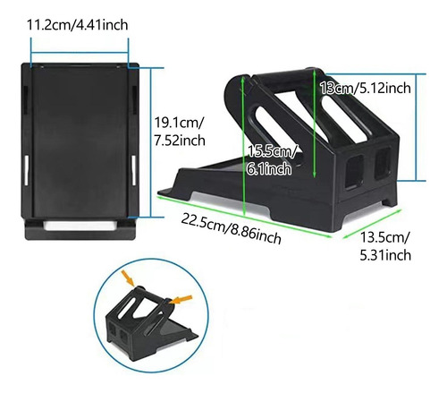 Portaetiquetas Soporte Compacto Para Etiquetas De Negro