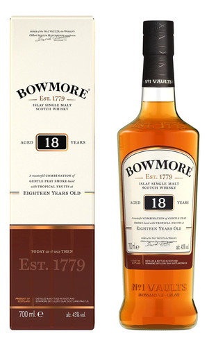 Whisky Bowmore 18 Años 