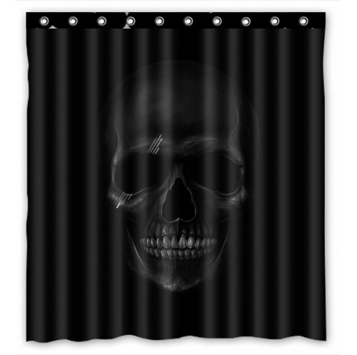   Design Dark Skull Impermeable Poliéster Baño Ducha ...