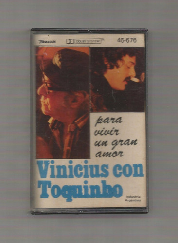 Vinicius Con Toquinho Para Vivir Un Gran Amor Cassette Usado