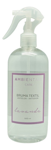 Spray Bruma Ropa Textiles 500ml Aromatiza Lavanda Ambientair