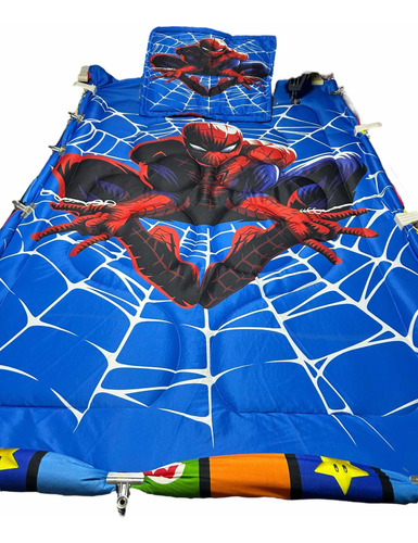 Cubrelecho Edredón Spiderman Azul Sencillo