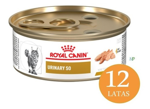 12 X Latas Royal Canin Vet Diet Felino Urinary S/o 145gr. Np